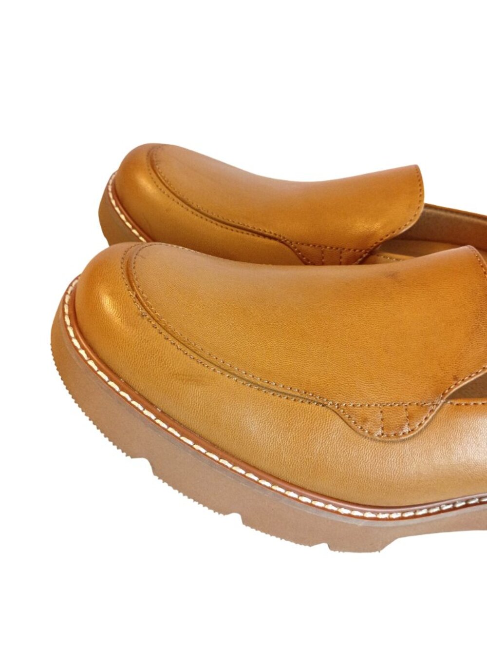 Naturalizer Cabaret Chunky Platform Lug Loafers Toffee Womens 9.5W New - Picture 14 of 15